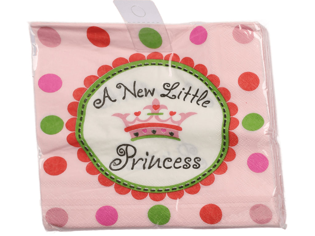 دستمال کاغذی تم تاج صورتی