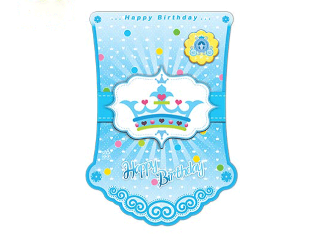 پرچم تولد تاج آبی