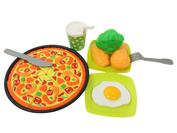 ست  فست فود برشی 10 تکه اسباب بازی