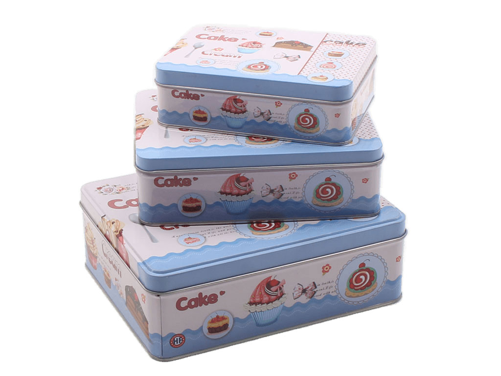 جعبه فلزی طرح Cake (سایز متوسط)