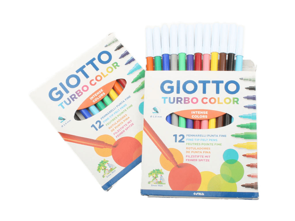 ماژیک 12 رنگ قابل شستشو Giotto