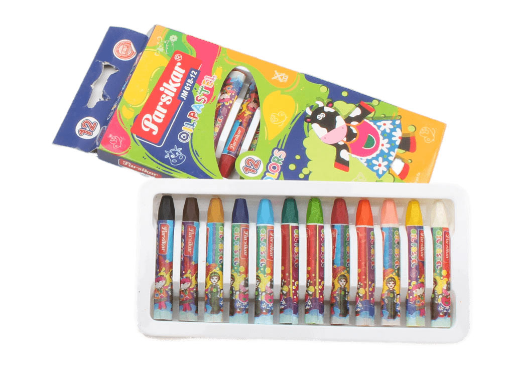 پاستل روغنی 12 رنگ Parsikar
