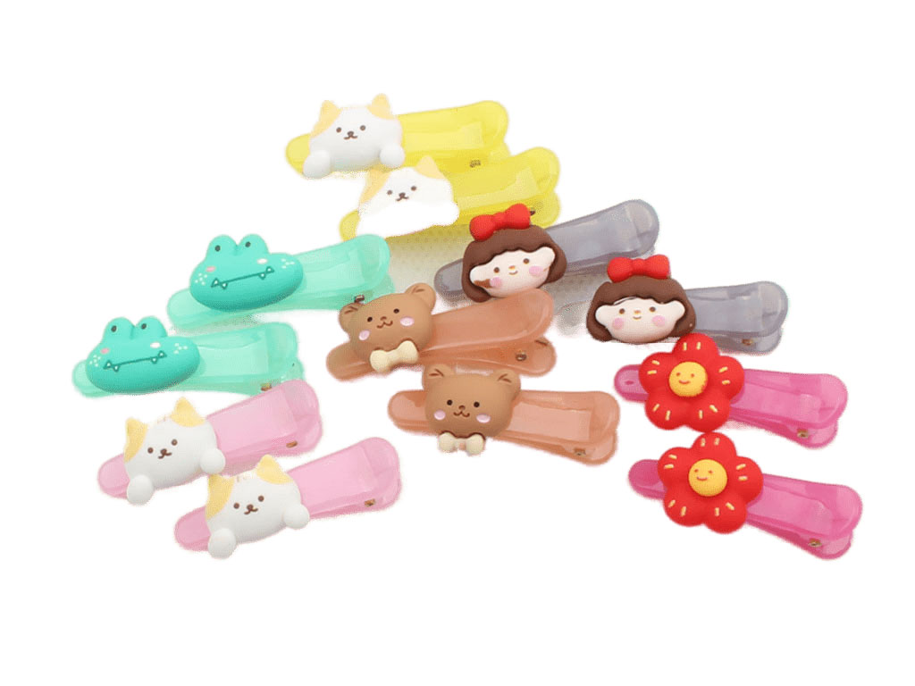 گل سر انبری عروسکی (2 عددی)