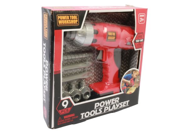 دریل و ست ابزار اسباب بازی 10 عددی