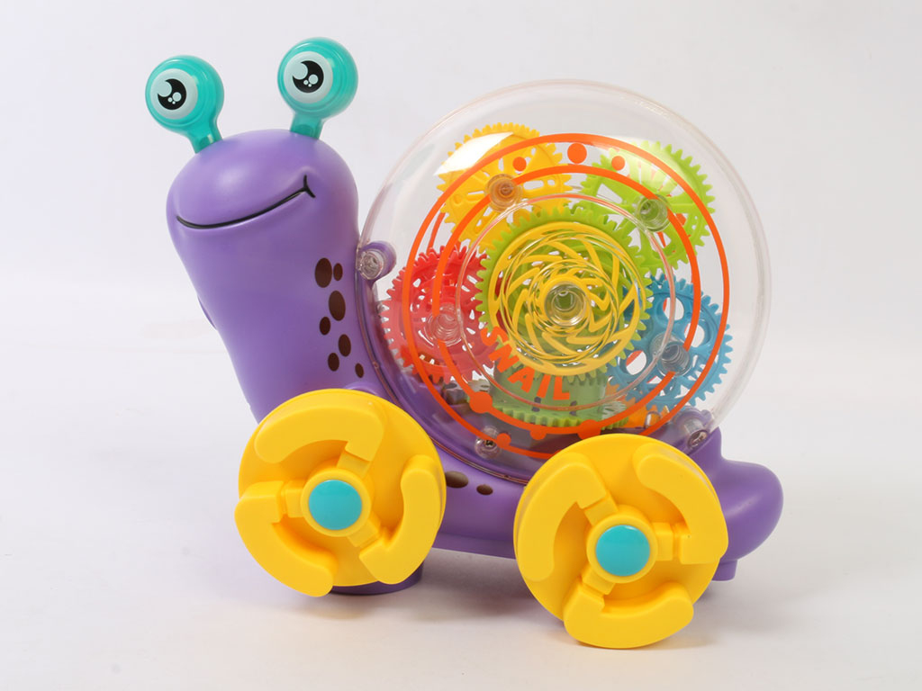 حلزون چرخ دنده ای، موزیکال، چراغدار و پروجکشنی اسباب بازی