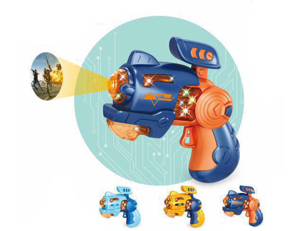 تفنگ موزیکال، چراغدار و پروجکشنی اسباب بازی