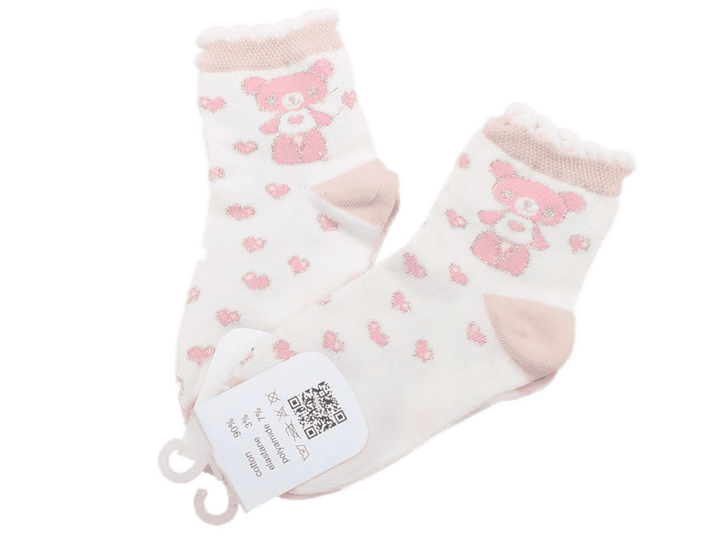 جوراب ساق دار طرح خرس