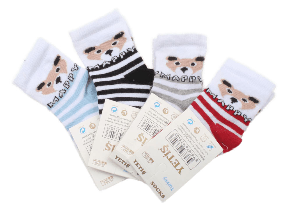 جوراب ساق دار طرح خرس (2-1 سال)