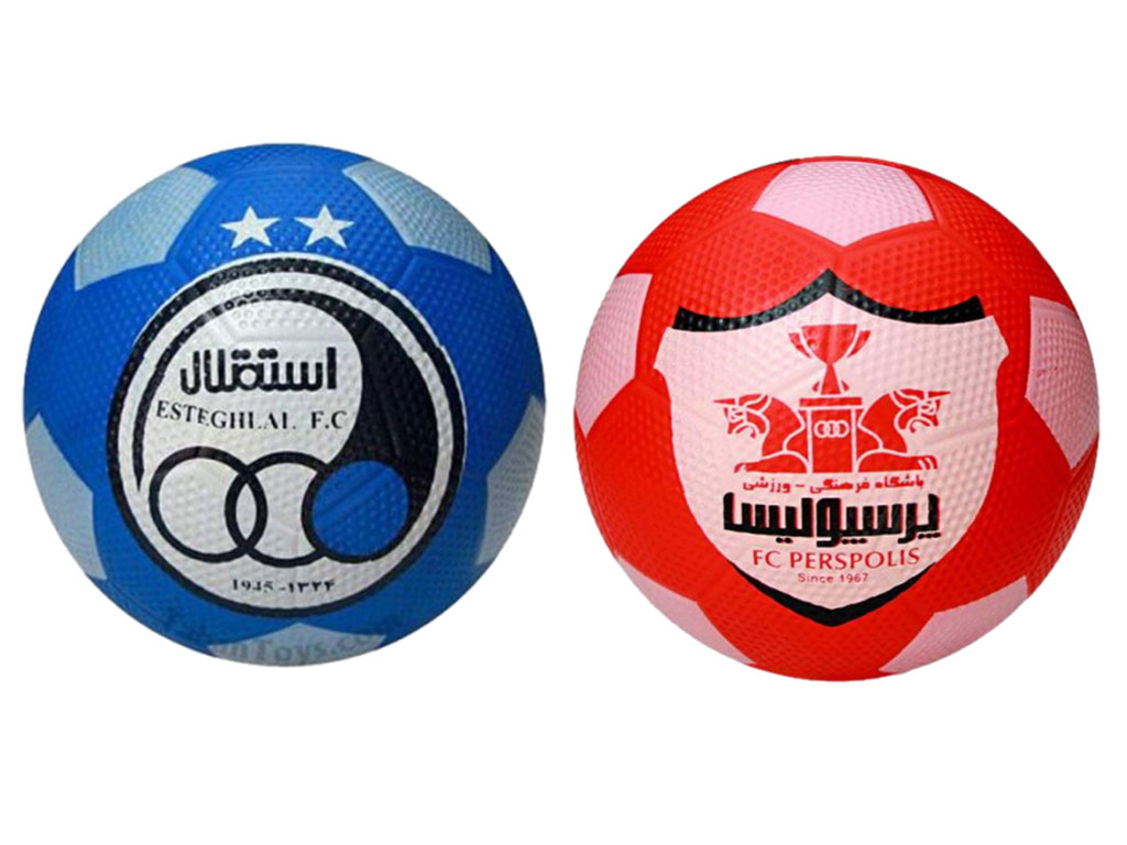 توپ فوتبال پرسپولیس و استقلال