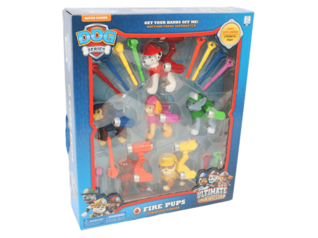 ست فیگورهای تیرپرتاب کن شش عددی سگ های نگهبان