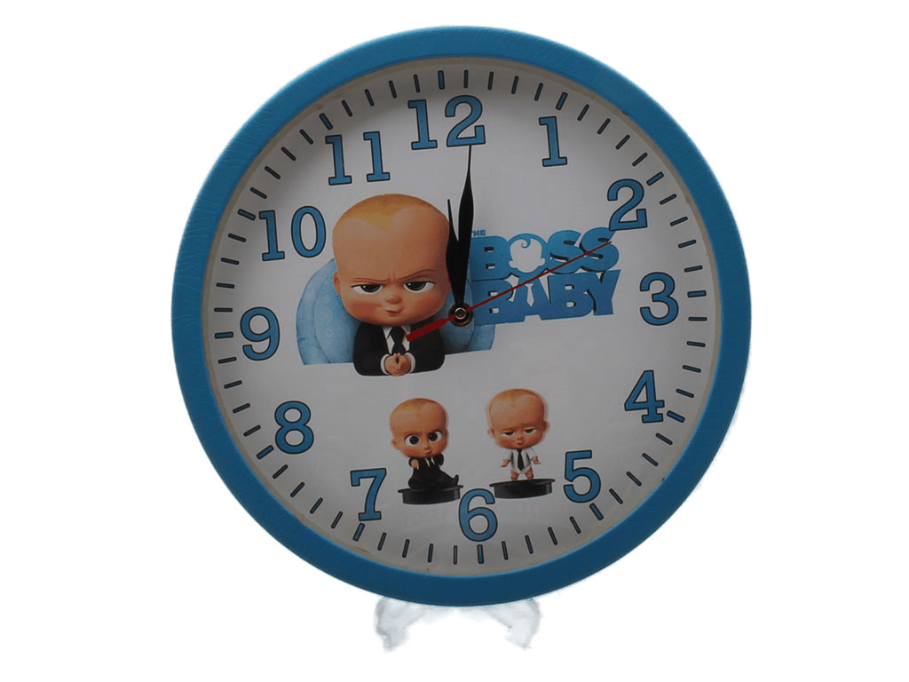 ساعت دیواری آرام گرد بچه رئیس