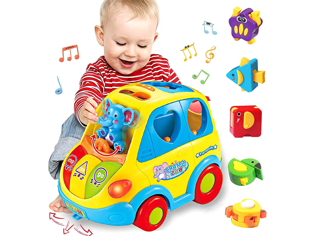 ماشین پازلی موزیکال و چراغدار اسباب بازی هولا hola