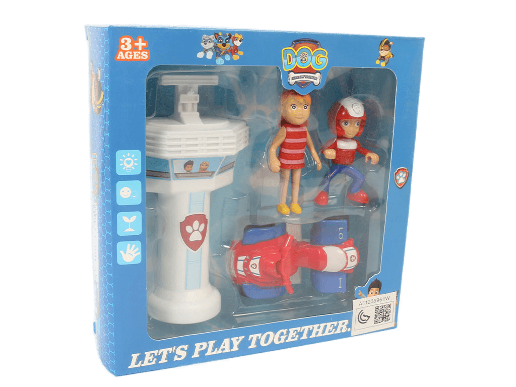 ست فیگور و برج مراقبت سگ های نگهبان اسباب بازی