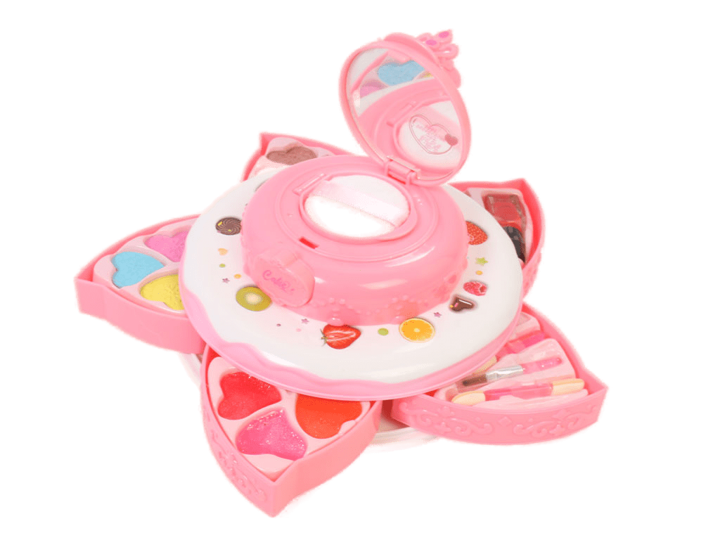 ست لوازم آرایش اسباب بازی مدل چرخشی طرح کیک