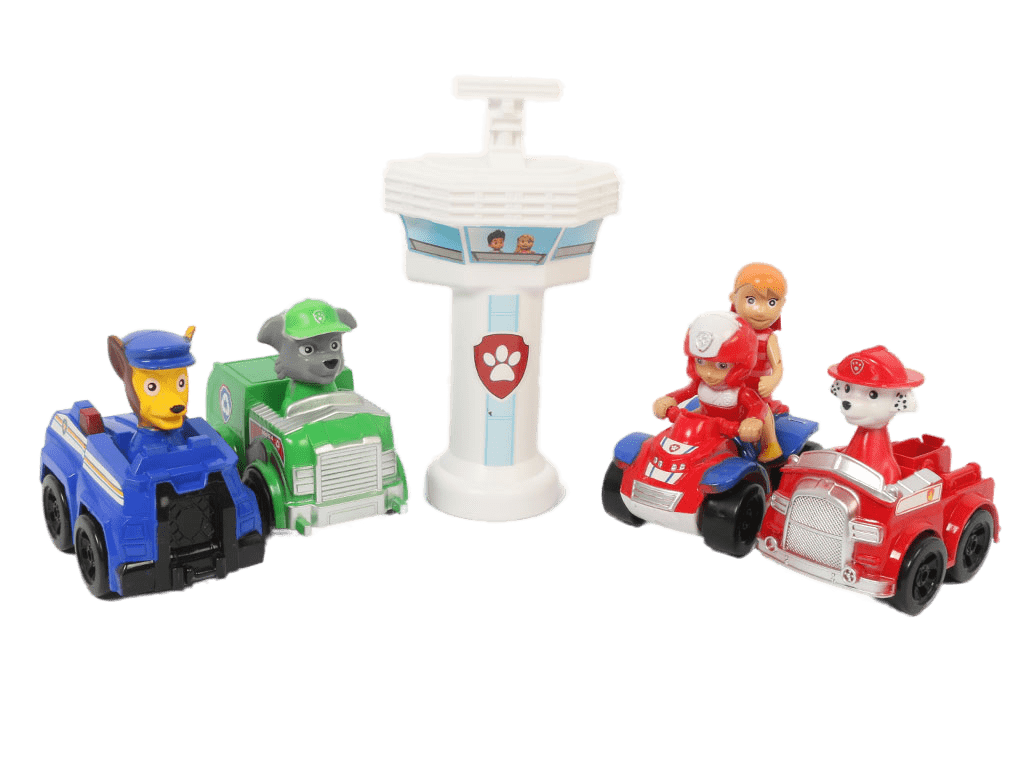 ست برج مراقبت و ماشین های سگ های نگهبان اسباب بازی