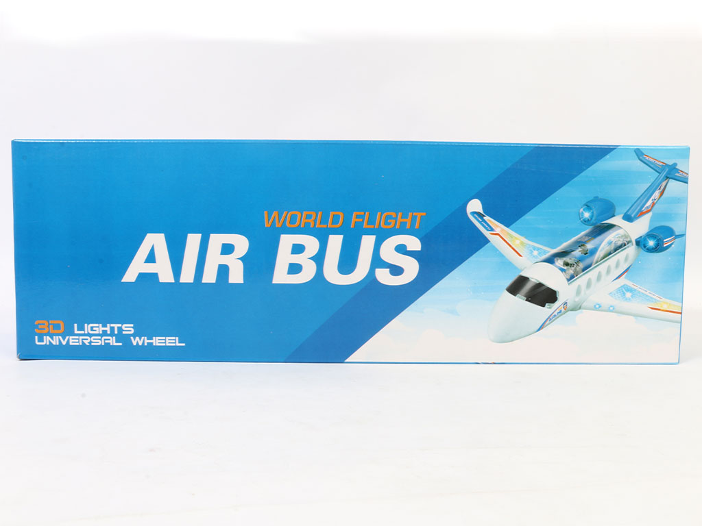 هواپیما موزیکال اسباب بازی با چراغ سه بعدی مدل ایرباس airbus