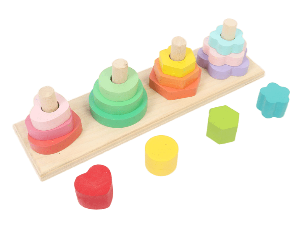 مونته سوری مستطیلی چوبی با اشکال مختلف دی بیبی تویز dey baby toys