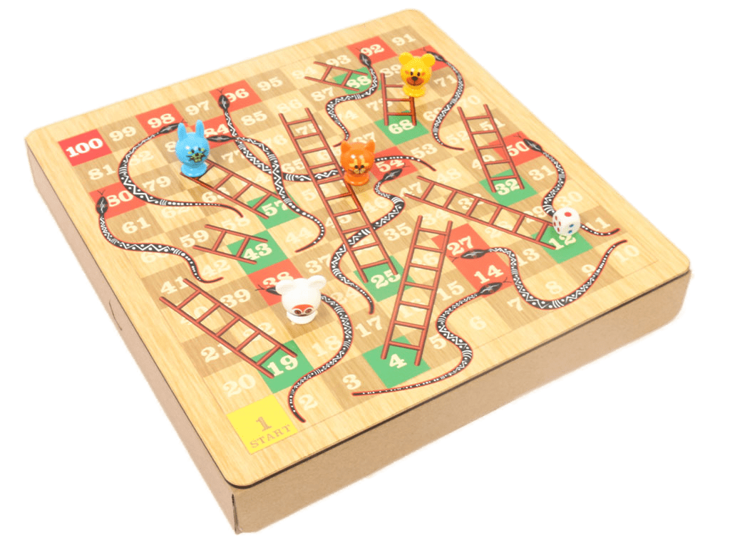 منچ و مارپله حیوانات با صفحه چوبی فکربازینو