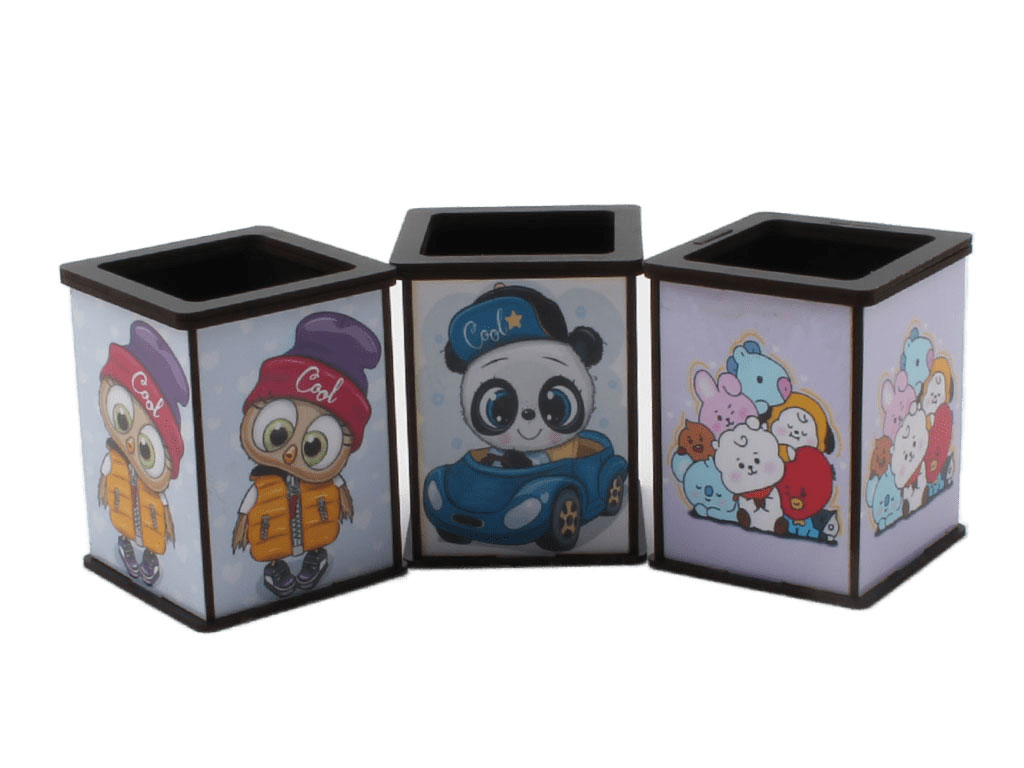 جاقلمی رومیزی چوبی (تنوع طرح و رنگ)