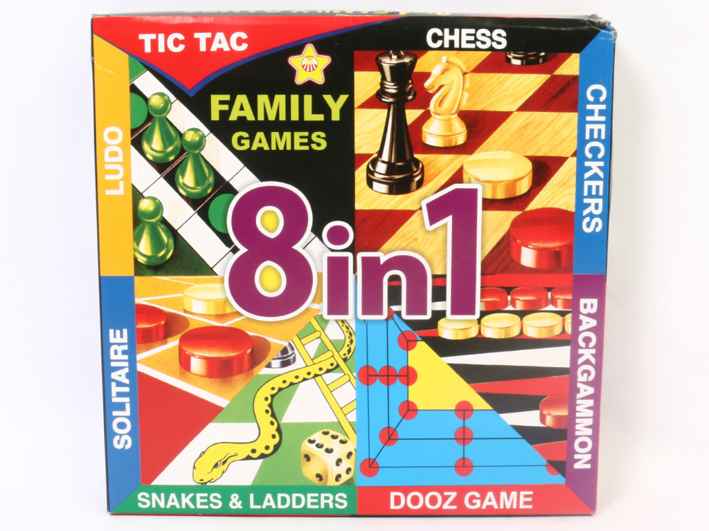 بازی شطرنج و منچ 8 کاره مدل Family Games