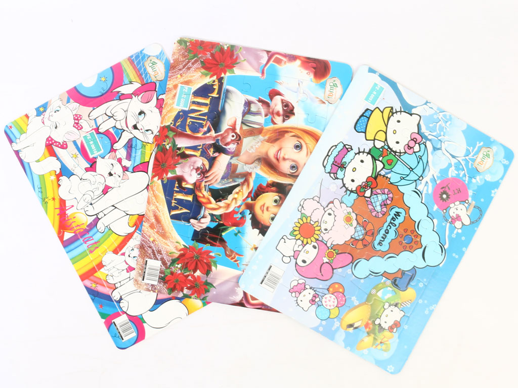 پازل کودکانه طرح شخصیت های کارتونی رویش royesh