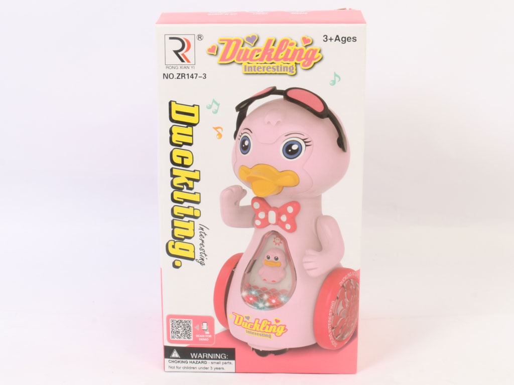 اردک موزیکال عینکی اسباب بازی دارای رقص نور مدل Duckling