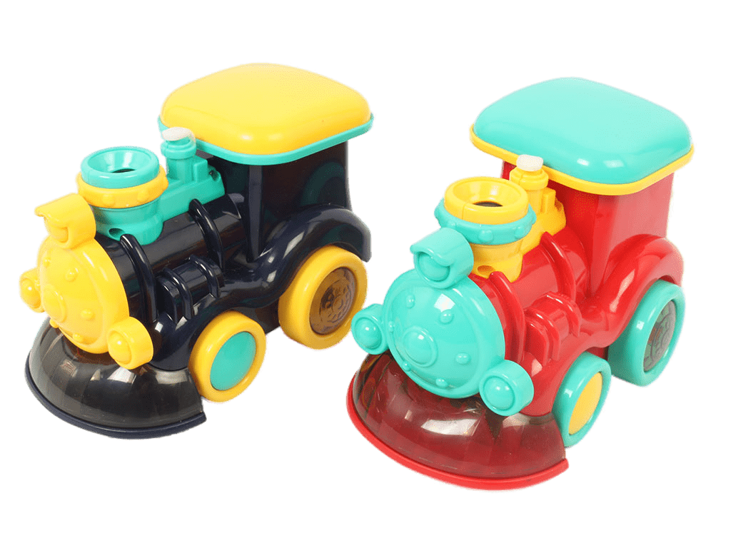 حباب ساز موزیکال و چراغدار طرح قطار دارای رقص نور