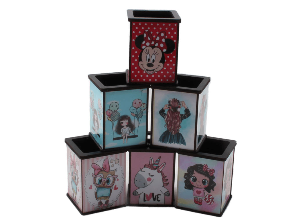 جاقلمی رومیزی چوبی (تنوع طرح و رنگ)