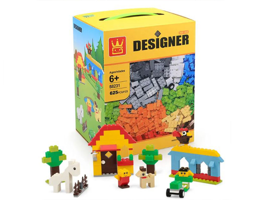 بلوک ساختنی (لگو کلاسیک) 625 تکه wang