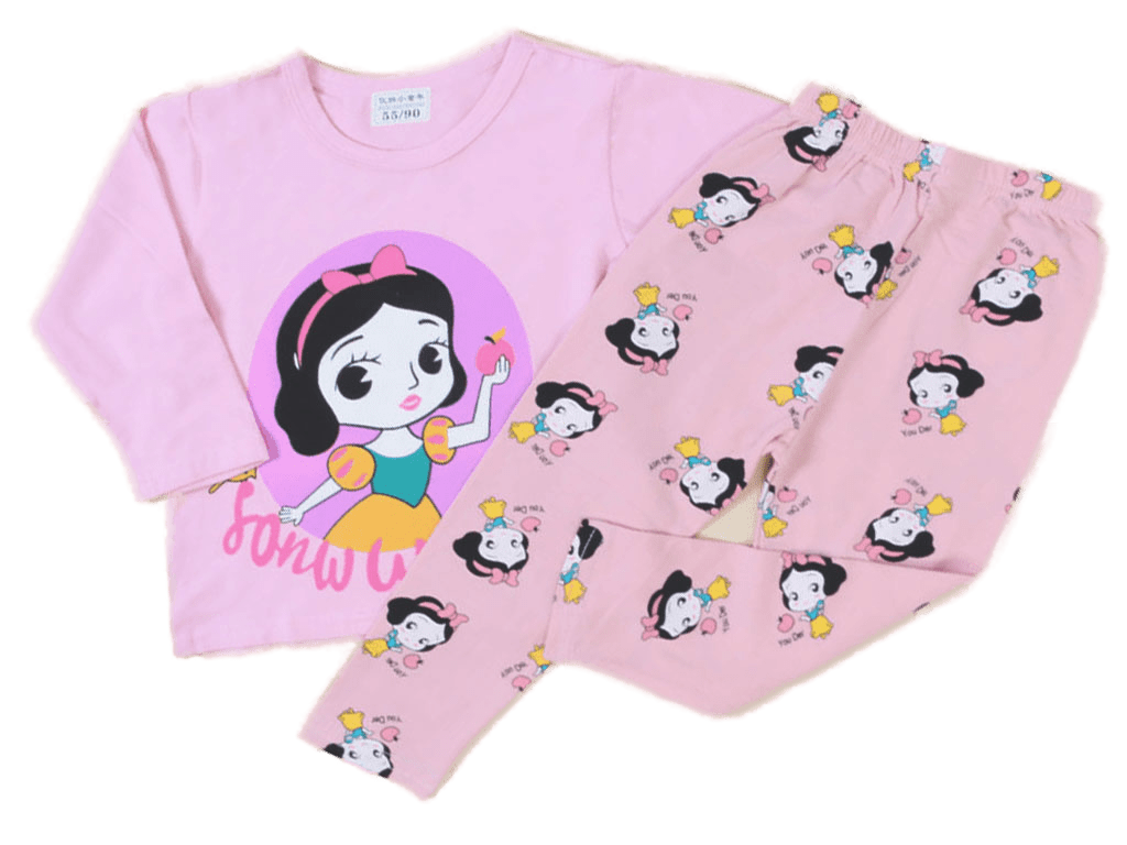 بلوز و شلوار راحتی دخترانه طرح سفیدبرفی