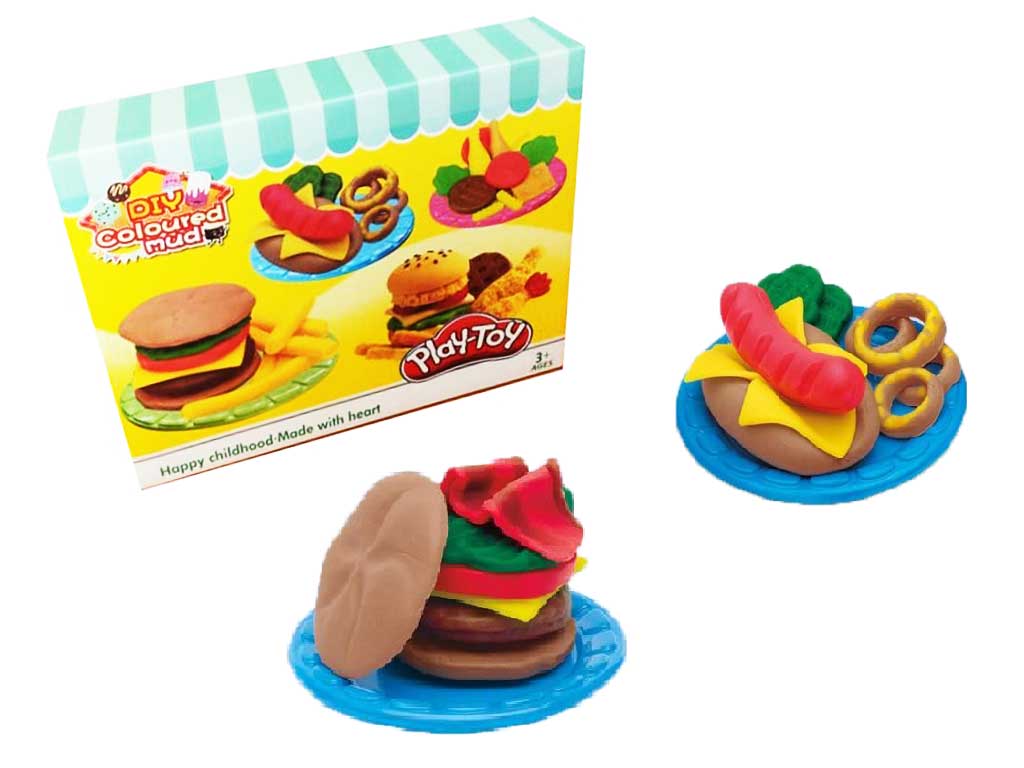 خمیربازی مدل همبرگر ساز اسباب بازی play-toy