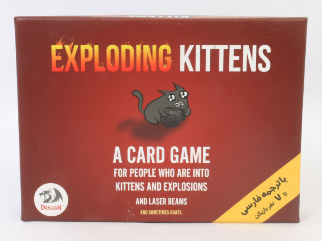 بازی فکری و کارتی گربه های انفجاری دراگون dragon