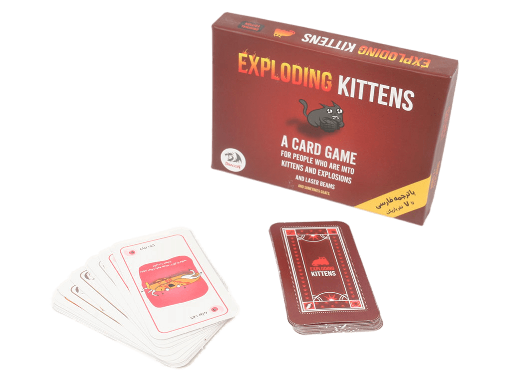 بازی فکری و کارتی گربه های انفجاری دراگون dragon