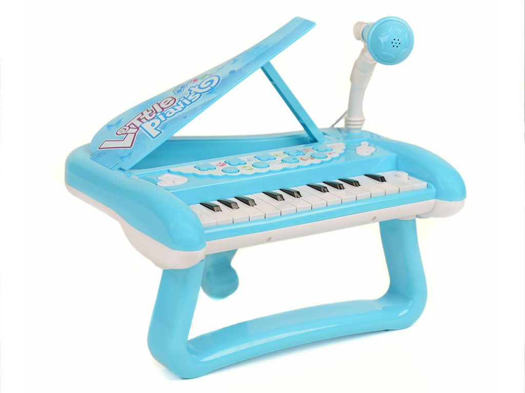 پیانو پایه دار موزیکال اسباب بازی همراه با میکروفون