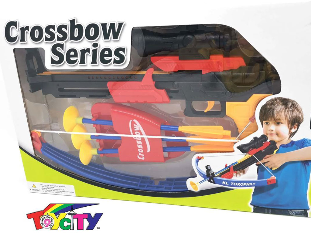 تیر و کمان اسباب بازی طرح تفنگ همراه با سیبل مدل crossbow series