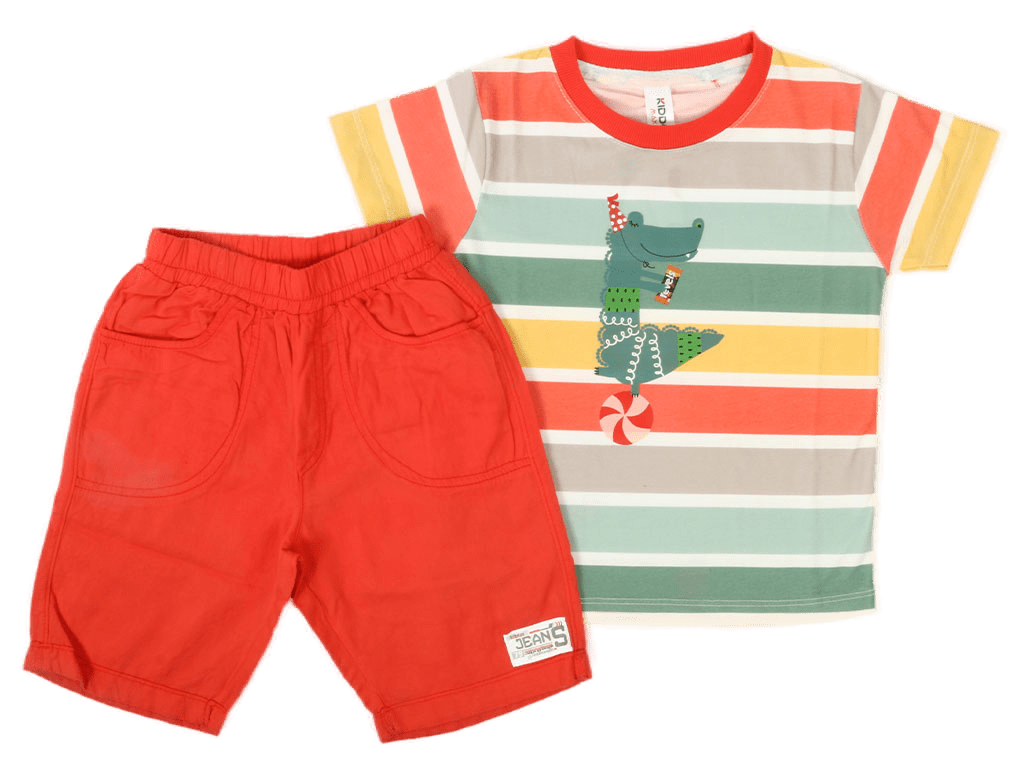 تیشرت و شلوارک کتان پسرانه کیدومکس kido max