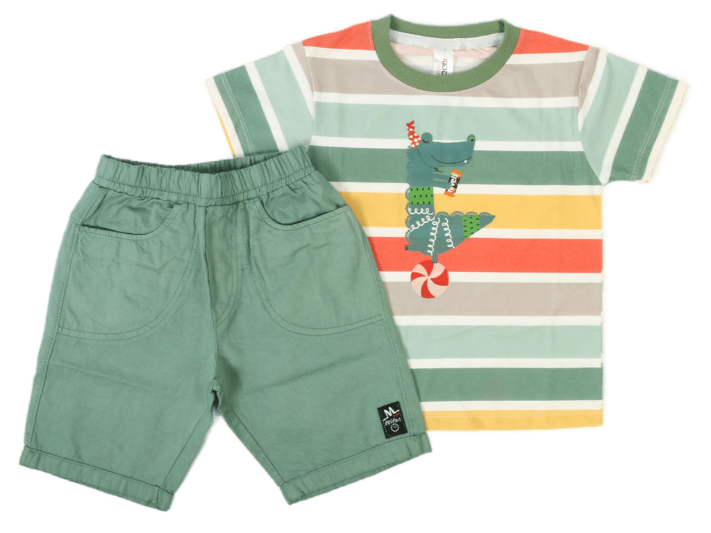 تیشرت و شلوارک کتان پسرانه کیدومکس kido max