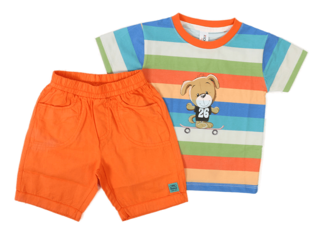 تیشرت و شلوارک کتان پسرانه کیدومکس kido max