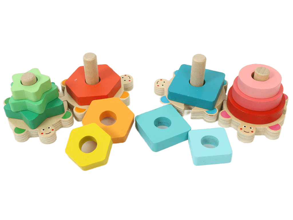 مونته سوری چوبی پازلی طرح لاک پشت