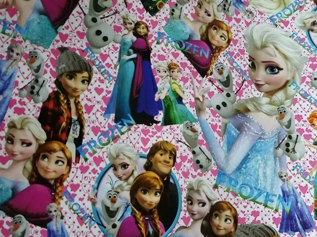 کاغذ کادو دخترانه طرح فروزن