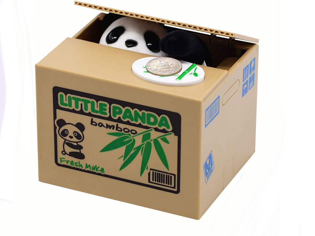 قلک فانتزی موزیکال  مدل پاندای پول جمع کن