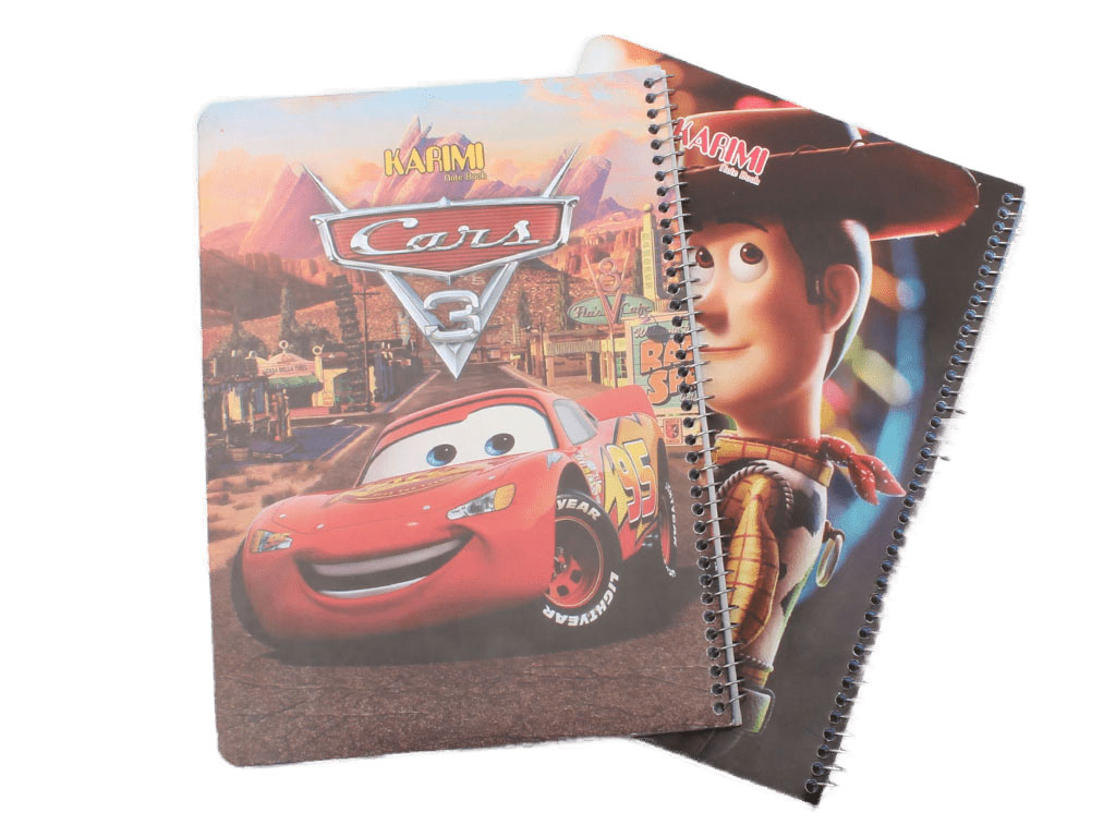 دفتر مشق سیمی 50 برگ به همراه الگوی رنگ آمیزی