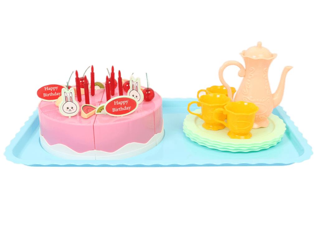 کیک تولد و ست پذیرایی اسباب بازی