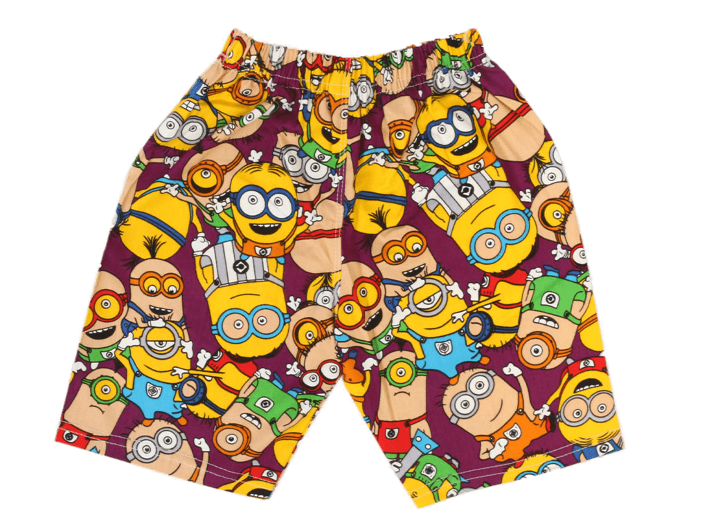 شلوارک کمرکش بچه گانه طرحدار طرح مینیون