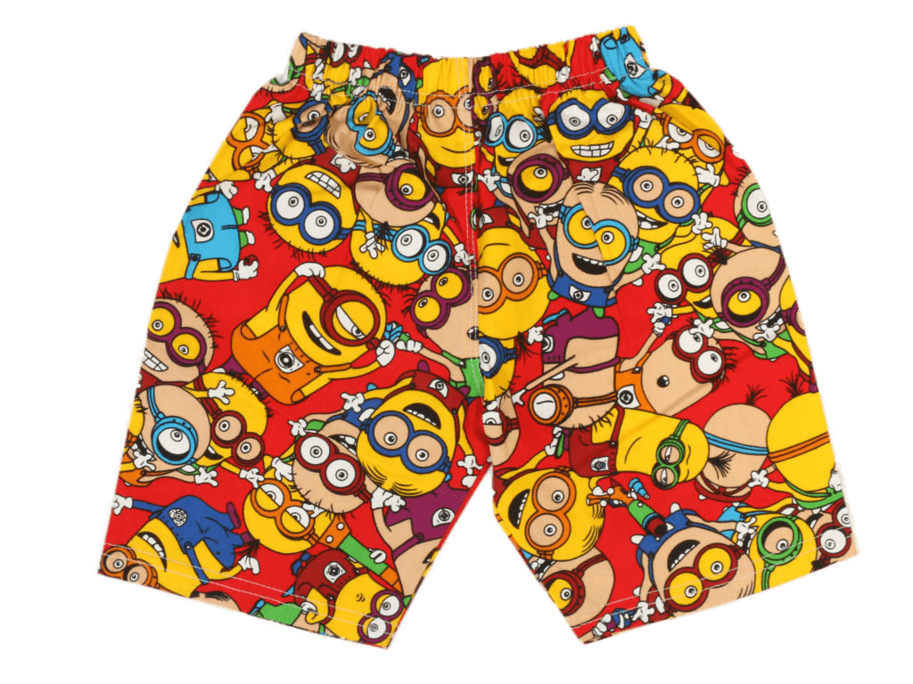 شلوارک کمرکش بچه گانه طرحدار طرح مینیون