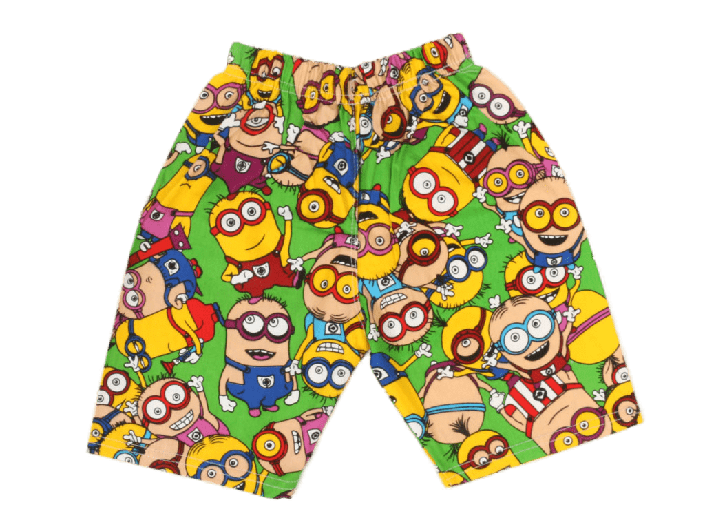 شلوارک کمرکش بچه گانه طرحدار طرح مینیون