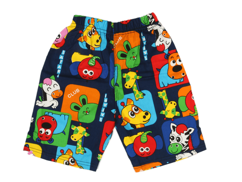 شلوارک کمرکش بچه گانه طرحدار