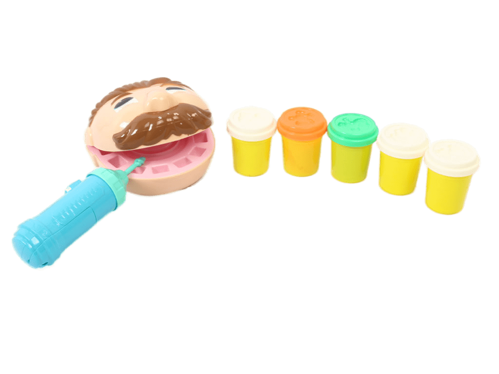 ست لوازم دندانپزشکی اسباب بازی و خمیر بازی play-doh