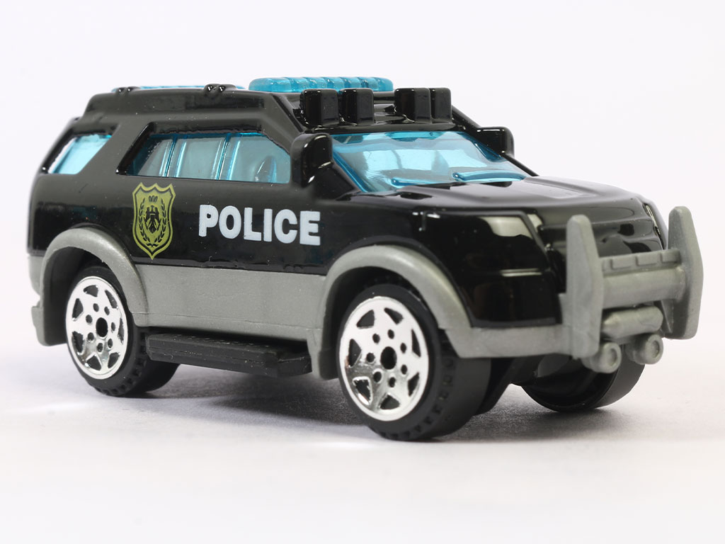 ست ماشین های پلیس فلزی اسباب بازی مجموعه 7 عددی