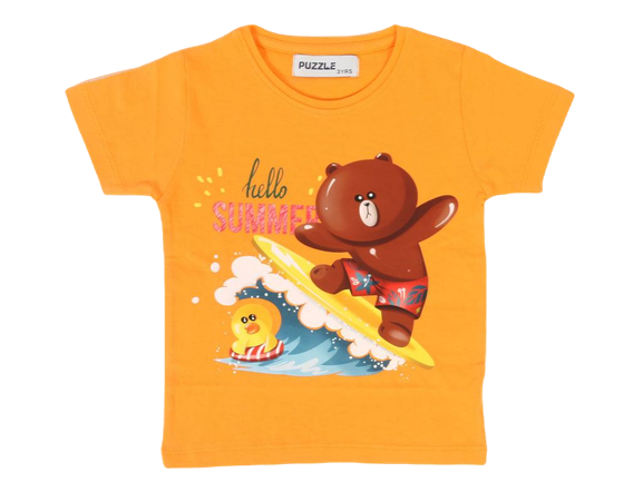 تیشرت پسرانه طرح تابستان پازل puzzle